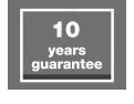 10 ans de garantie